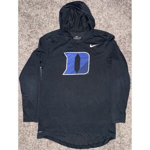 Nike Duke Blue Devils Pullover‎ Hoodie T-Shirt  Men's Small  Black